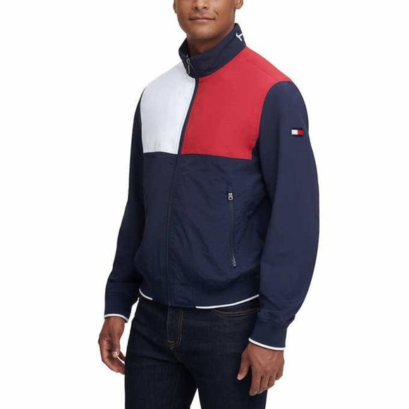 Tommy Hilfiger Men's Bomber Jacket‎ FLAG color - Picture 2 of 5